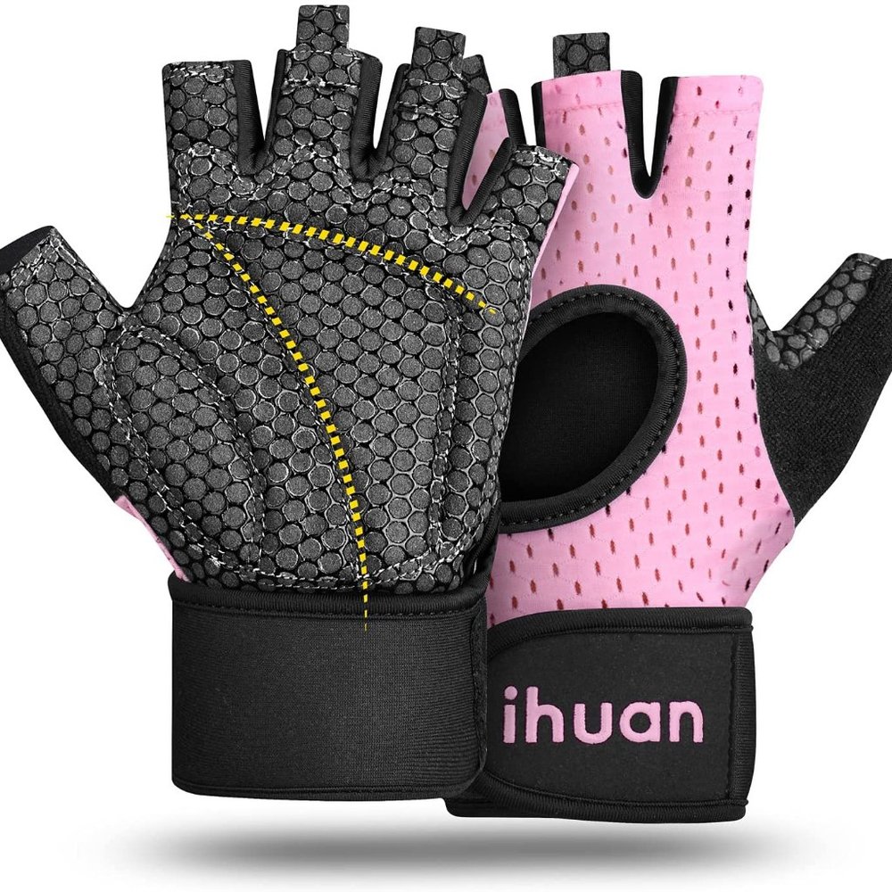 Workout Gloves for Women: Fingerless Workout Gym Gloves Wrist Support